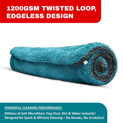 Prime Pick 1200GSM Microfiber Car Cleaning Cloth