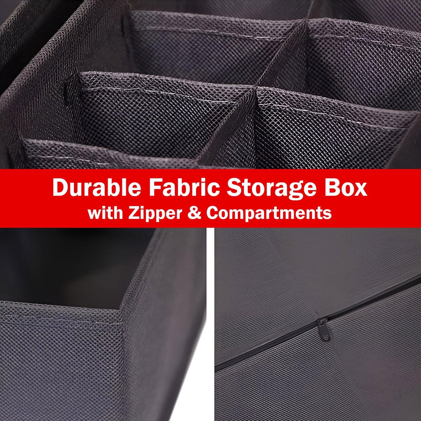 Foldable Premium Bamboo Cloth Organizer with 6 Compartments