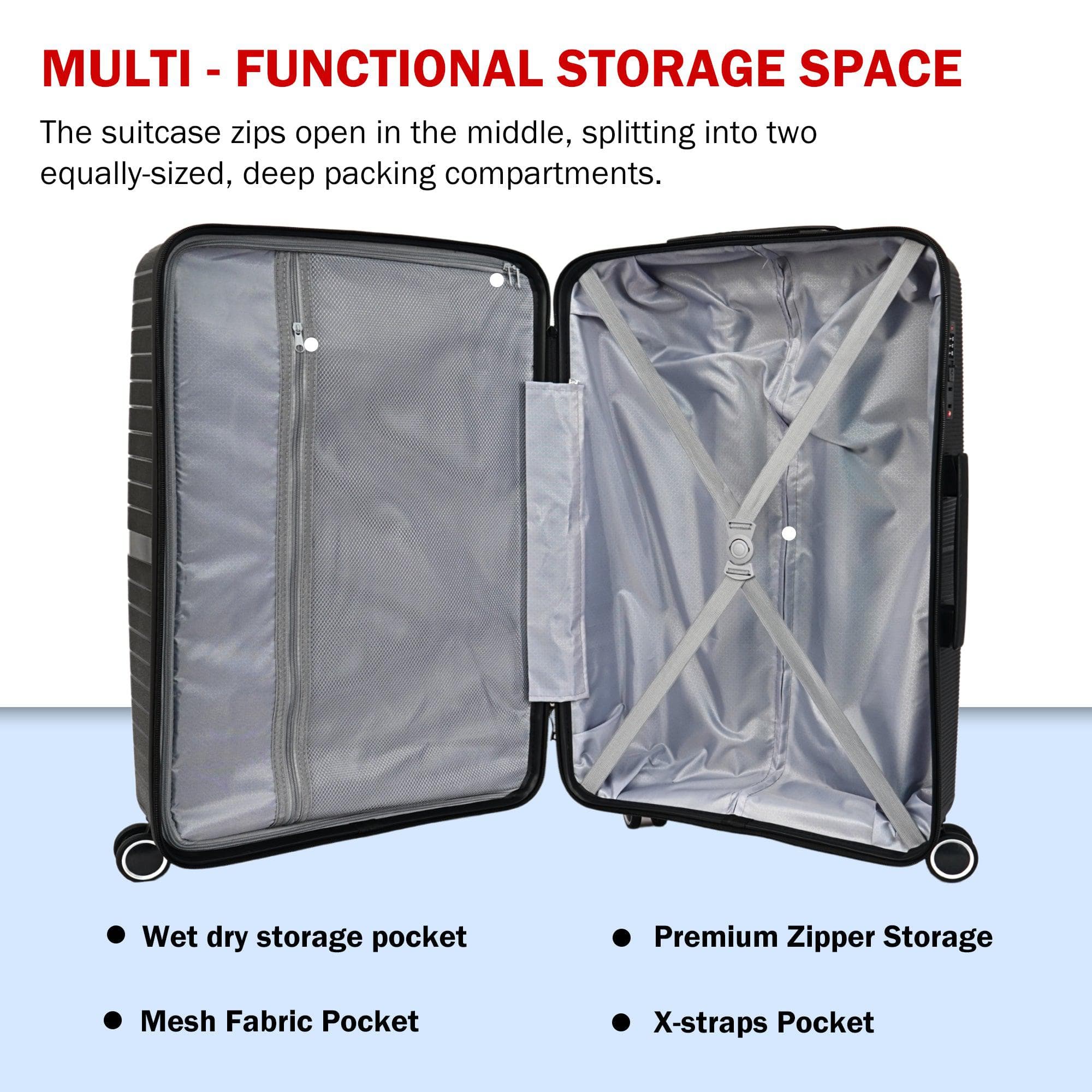 Velvair Luggage: Travel Made Stylish and Effortless 18"+22"+26" SET OF-3