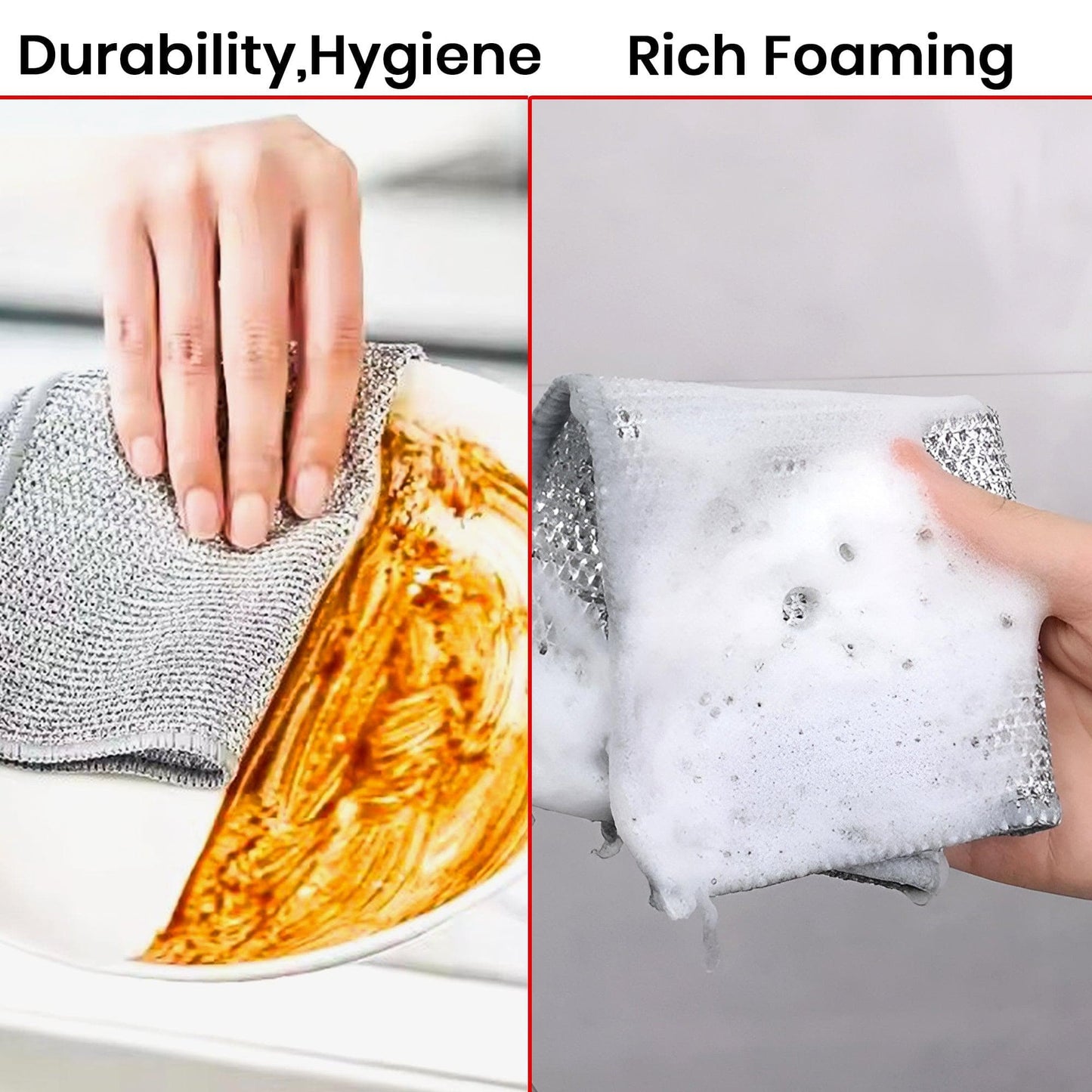 Non-Scratch Multipurpose Dish Wash Cloth SET OF-10