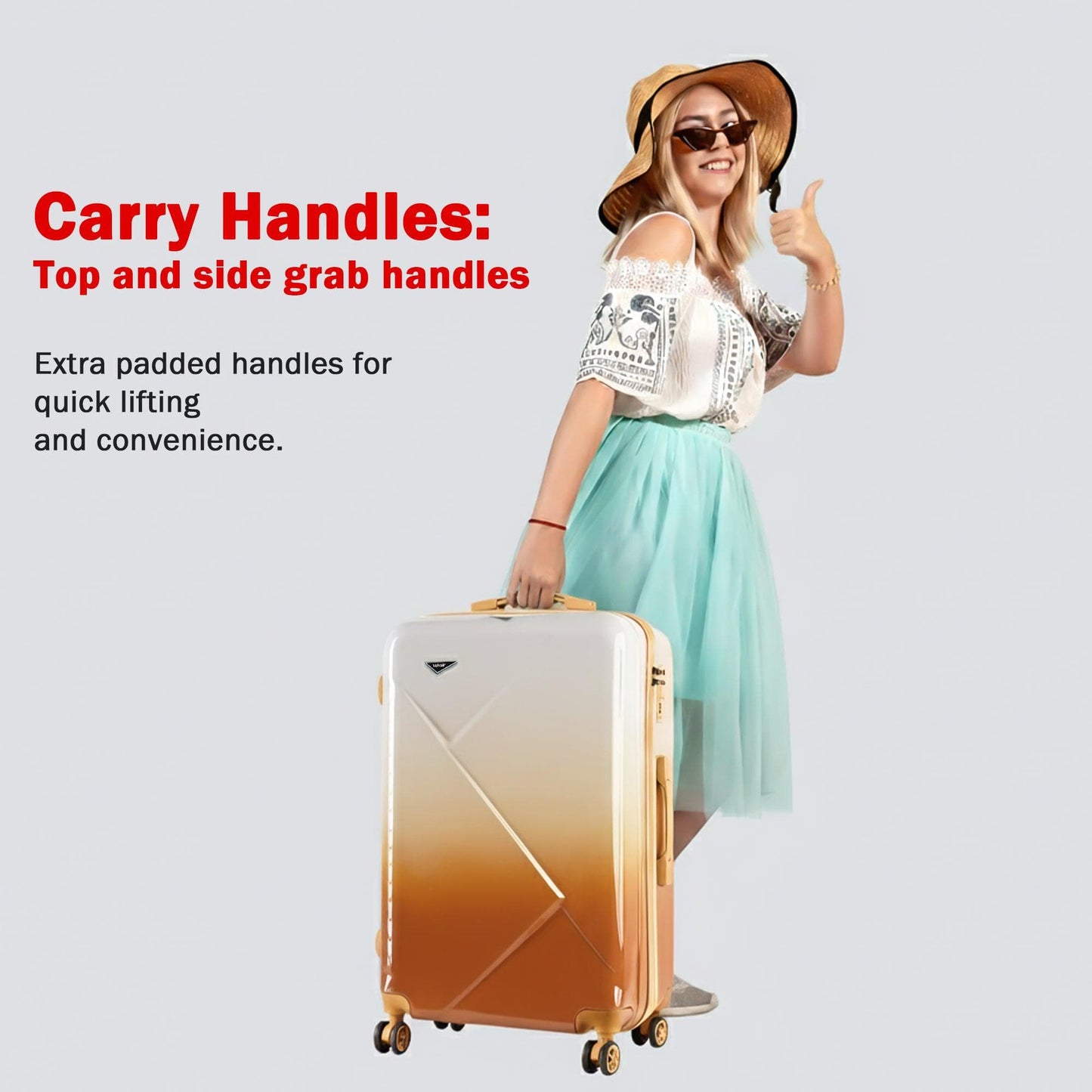 Velvair Luggage — Travel Made Stylish & Effortless  3-Piece Set: 20″ + 24″ + 28″