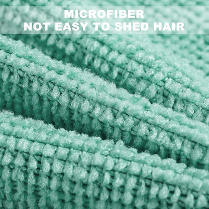 Microfiber Cleaning & Drying Wipes Matcha Green 20×20 cm – Pack of 20