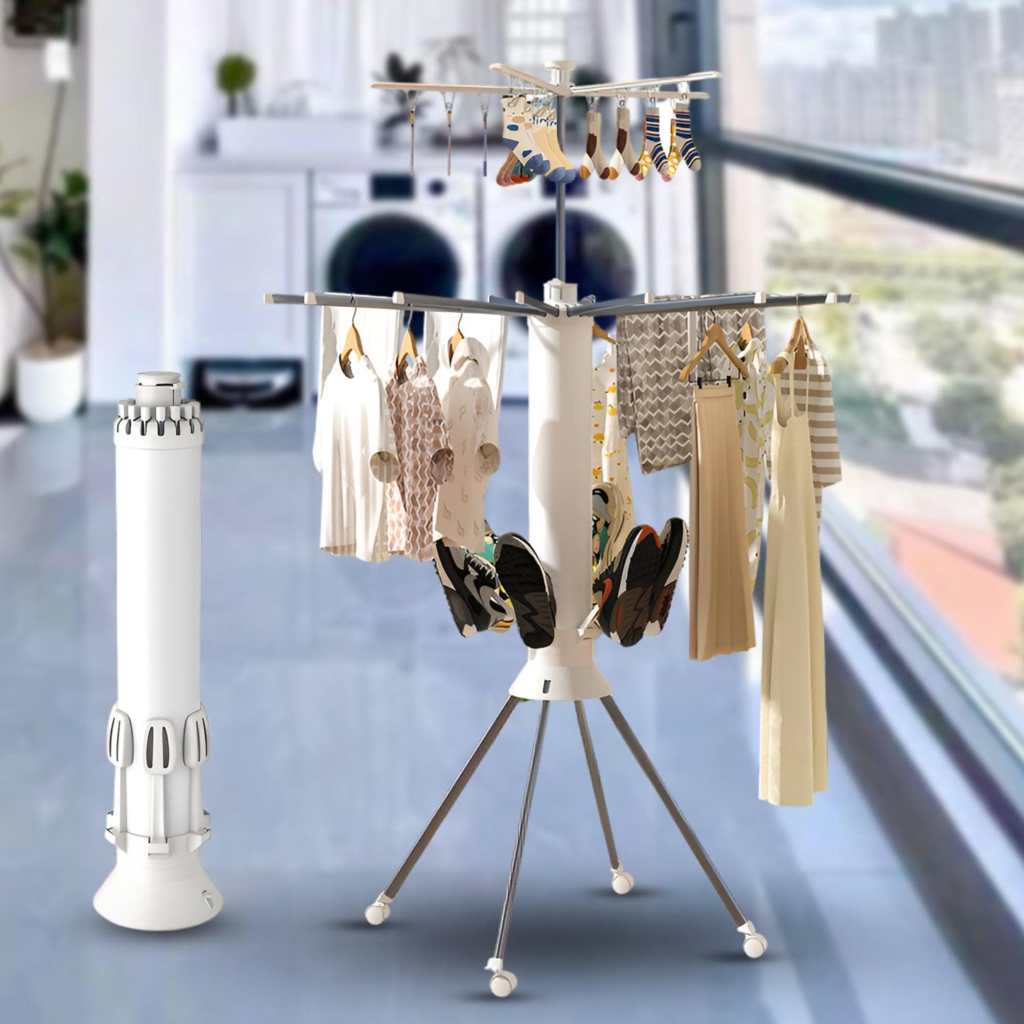 Prime Pick 4 Feets Double Tiers Drying Rack-S