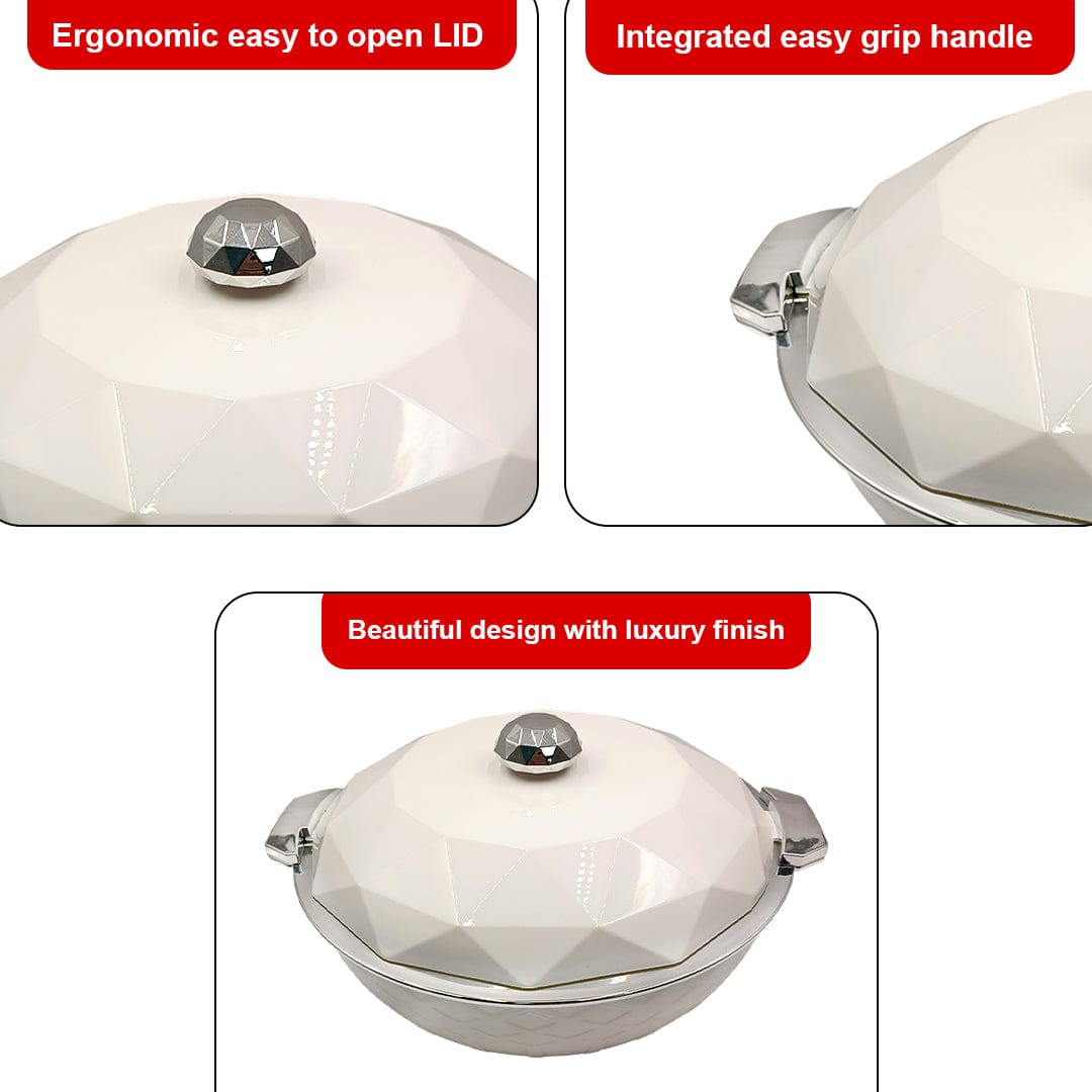 Prime Pick Elegant Diamond Casserole 5L