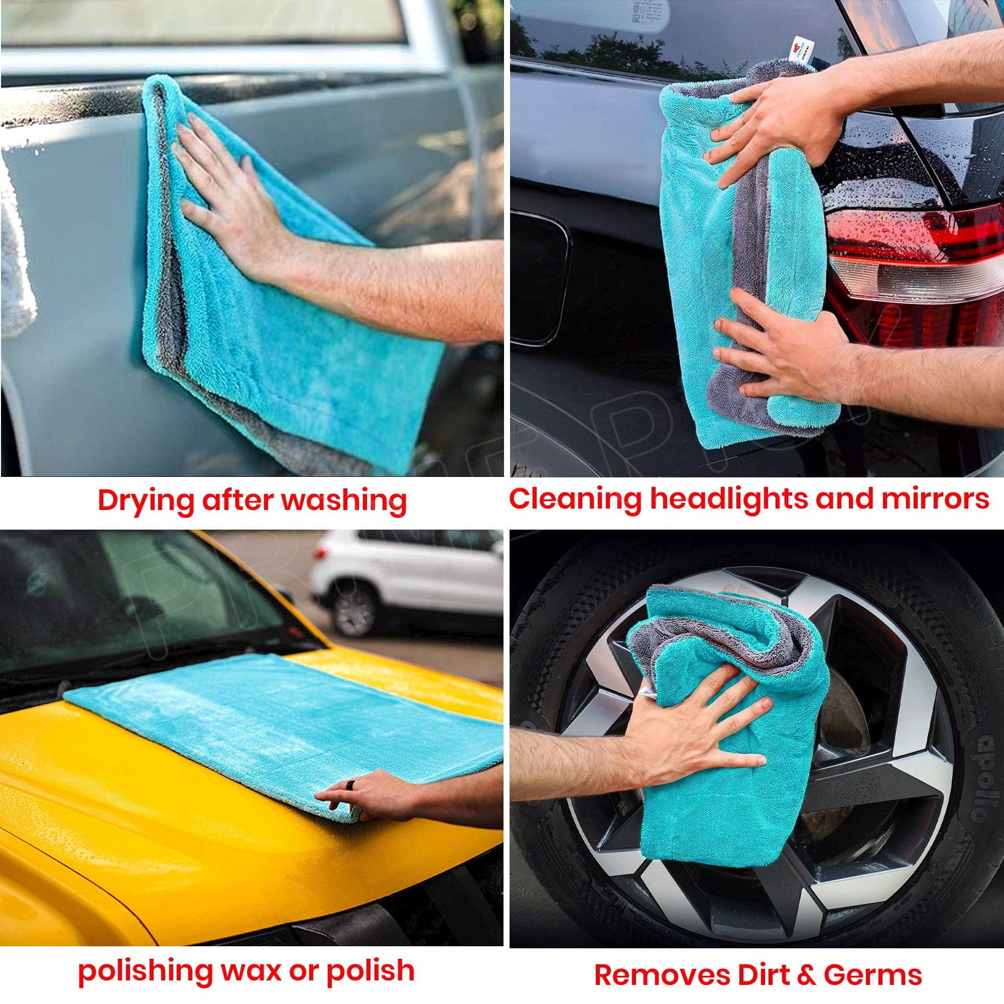 Prime Pick 1200GSM Microfiber Car Cleaning Cloth