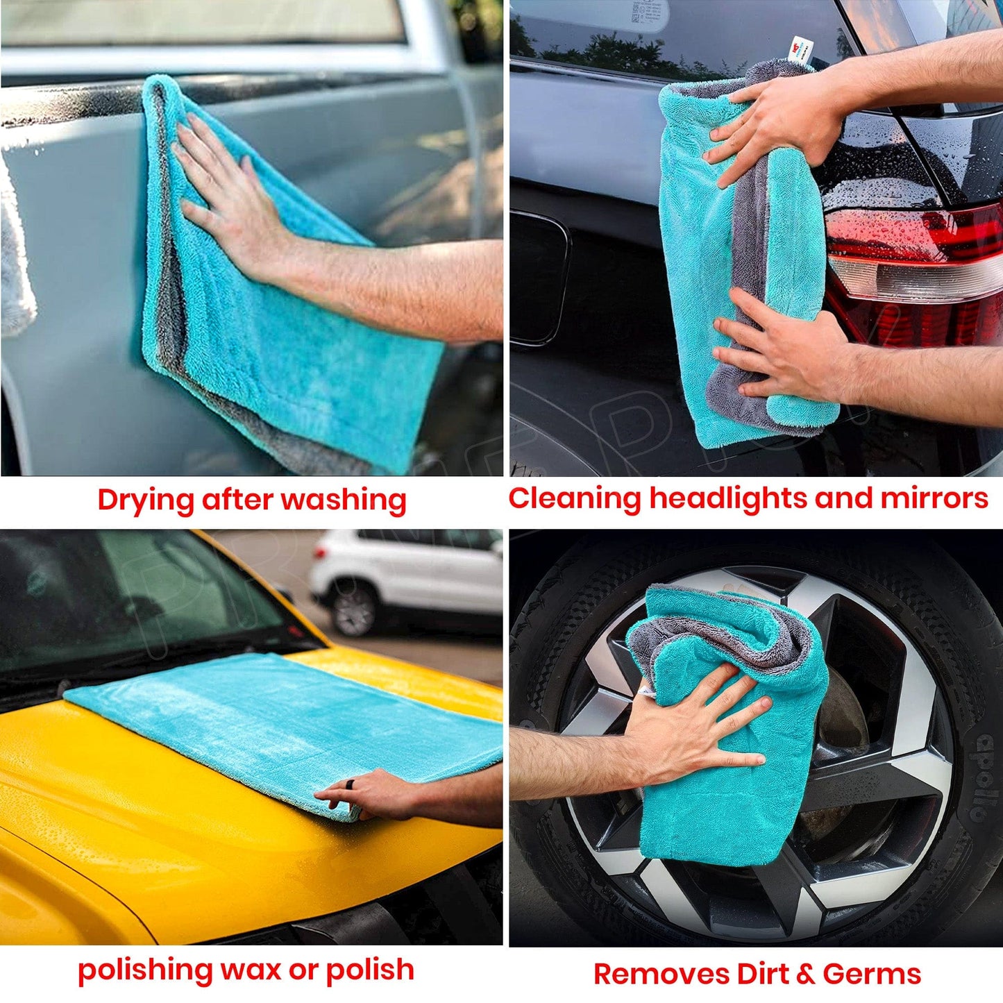 Prime Pick 1200GSM Microfiber Car Cleaning Cloth