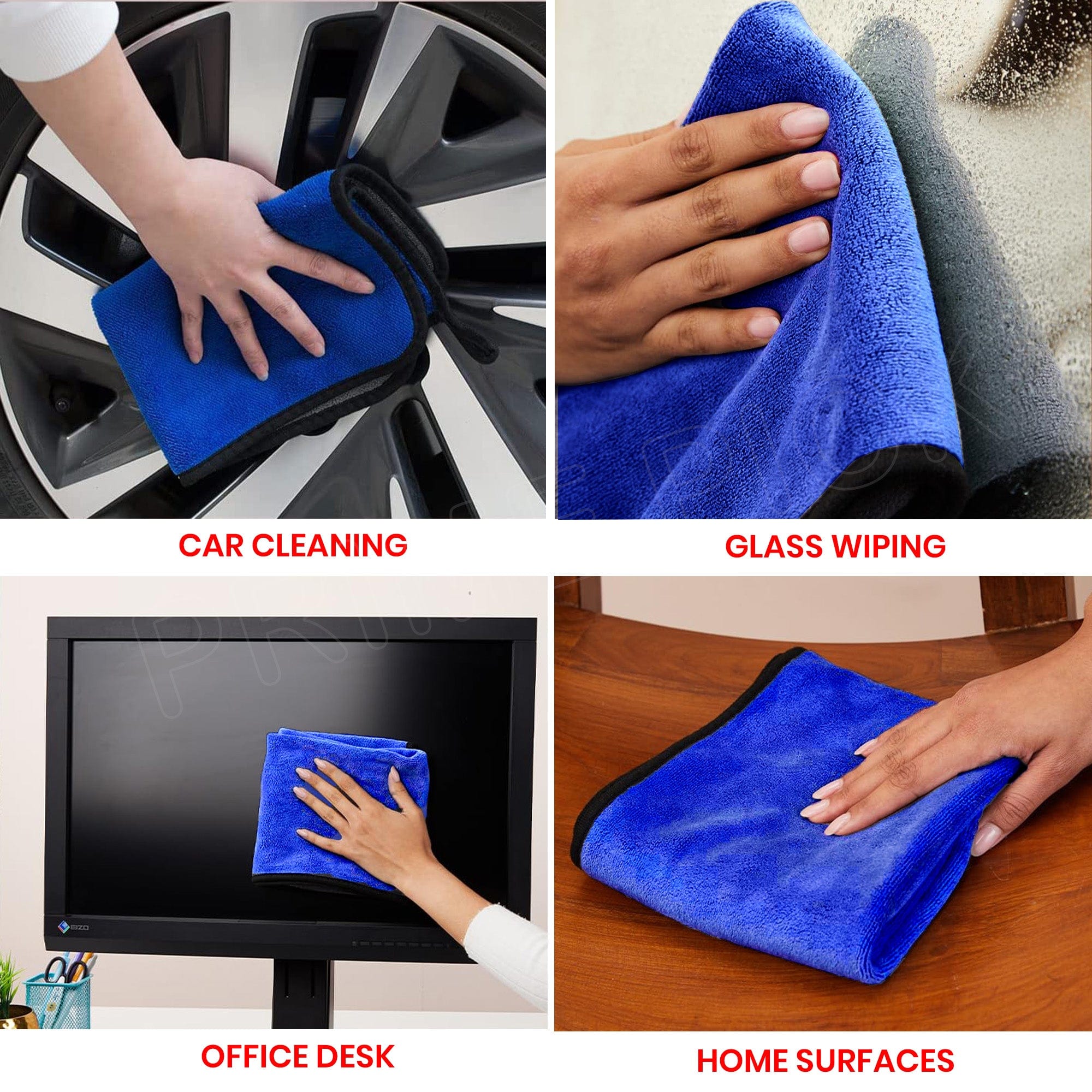 Prime Pick 500GSM Microfiber Car Cleaning Cloth