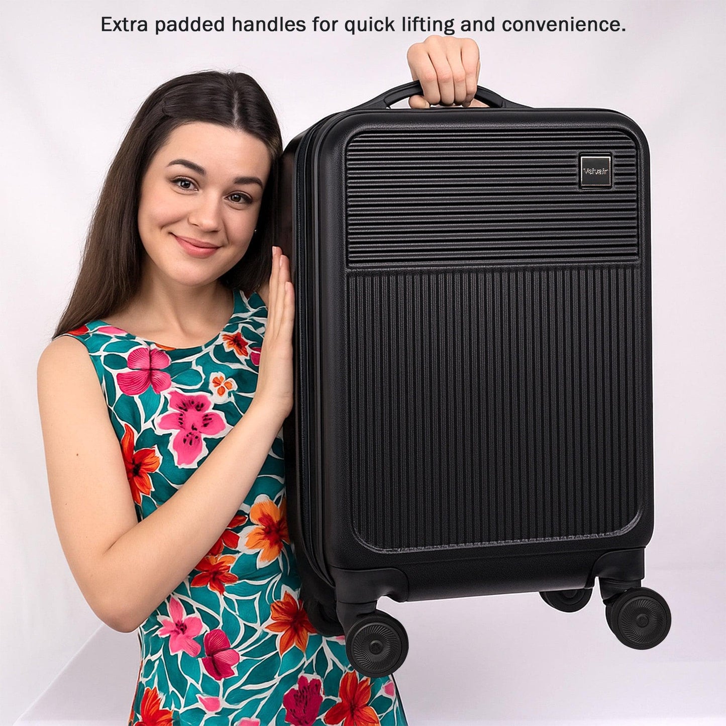 Velvair Luggage: Travel Made Stylish and Effortless 20" BLACK