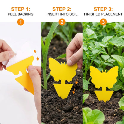 Prime Pick Sticky Traps Set of 12 – Strong Adhesive Insect & Pest Catcher for Home, Kitchen & Garden