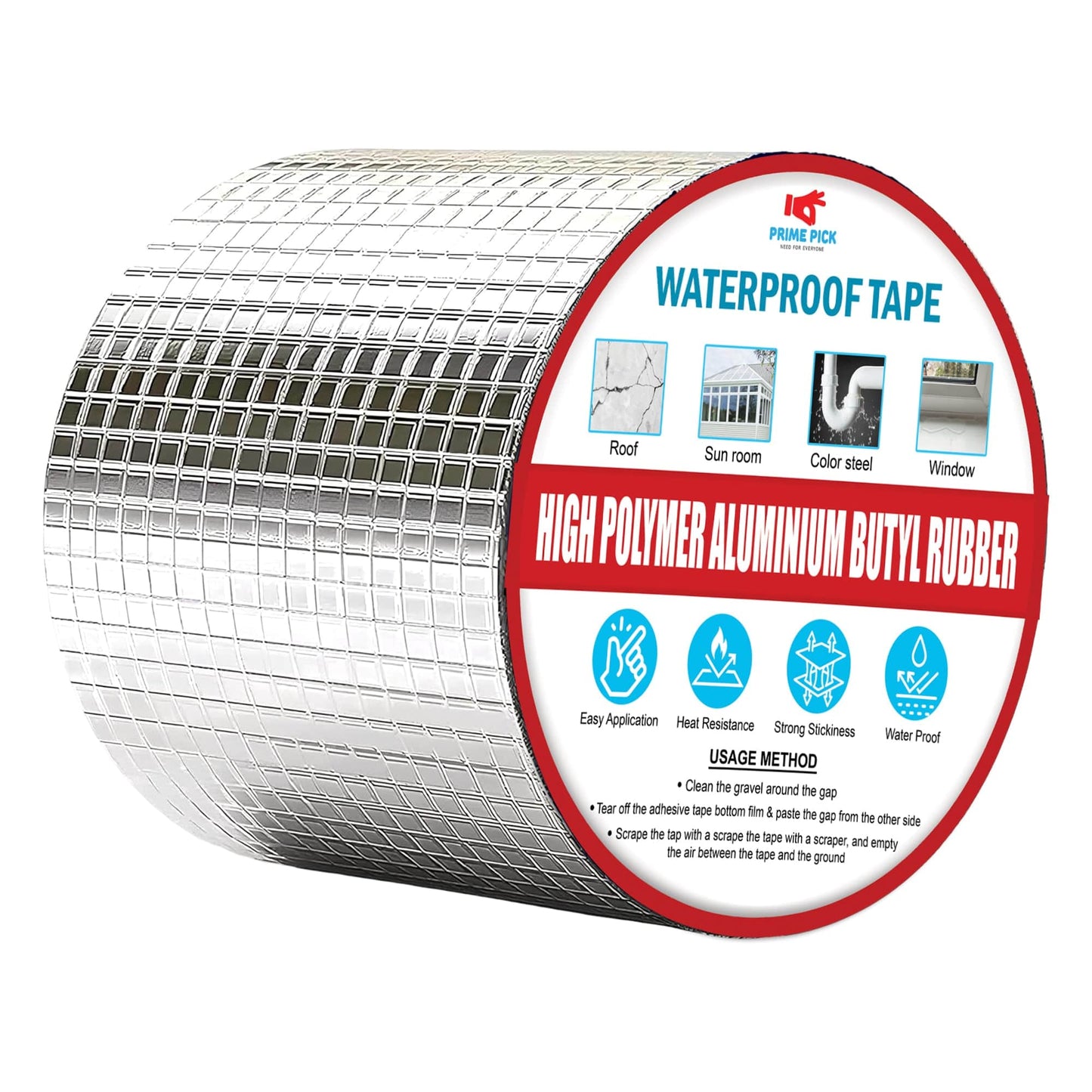 Waterproof Aluminium Rubber Tape 5M