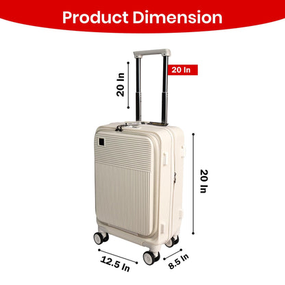 Velvair Luggage: Travel Made Stylish and Effortless 20" BLACK