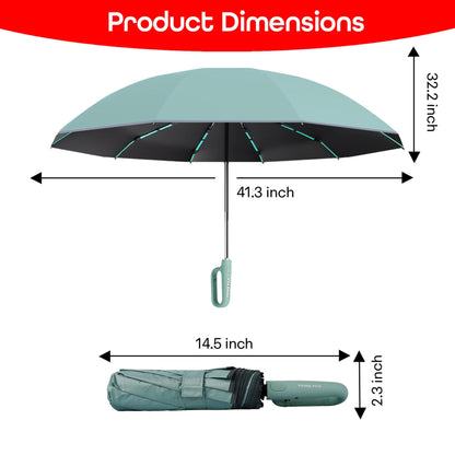 Prime Pick Compact Travel Umbrella With Reflective Strip