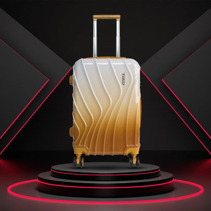 Premium 20” Hard Shell Luggage – Elegant Gold Trolley Bag
