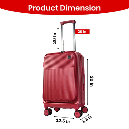 Velvair Luggage: Travel Made Stylish and Effortless 20" BLACK