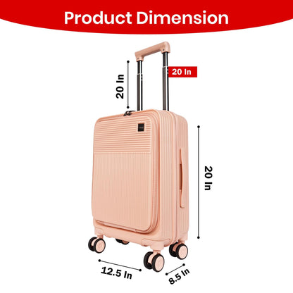 Velvair Luggage: Travel Made Stylish and Effortless 20" BLACK