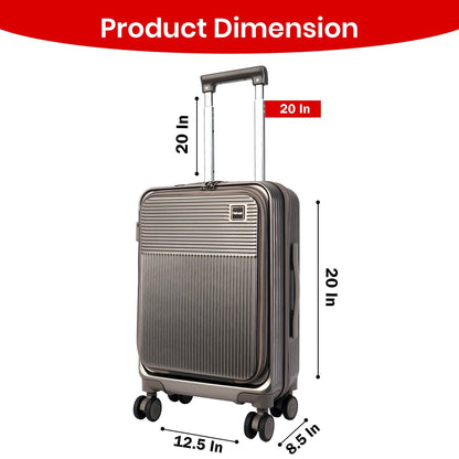 Velvair Luggage: Travel Made Stylish and Effortless 20" BLACK