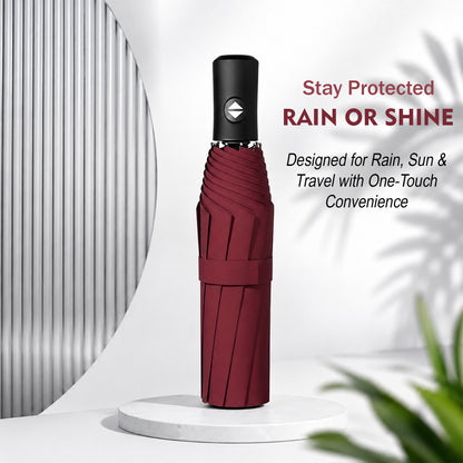 PrimePick 3-Fold Compact Travel Umbrella