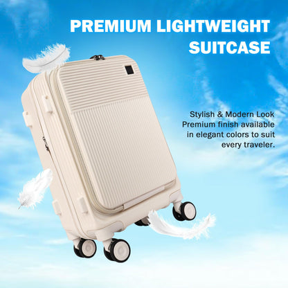 Velvair Luggage: Travel Made Stylish and Effortless 20" BLACK