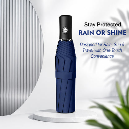 PrimePick 3-Fold Compact Travel Umbrella