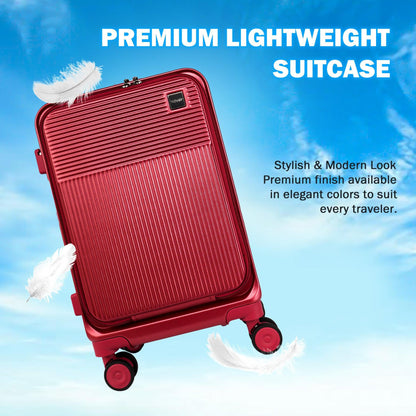 Velvair Luggage: Travel Made Stylish and Effortless 20" BLACK