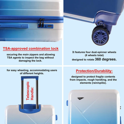 Velvair Luggage — Travel Made Stylish & Effortless  3-Piece Set: 20″ + 24″ + 28″