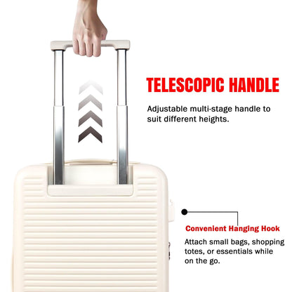 Velvair Luggage: Travel Made Stylish and Effortless 20" BLACK