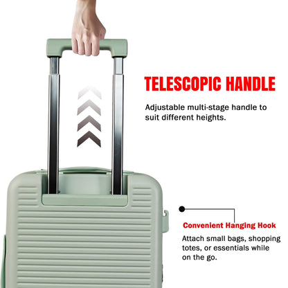 Velvair Luggage: Travel Made Stylish and Effortless 20" BLACK