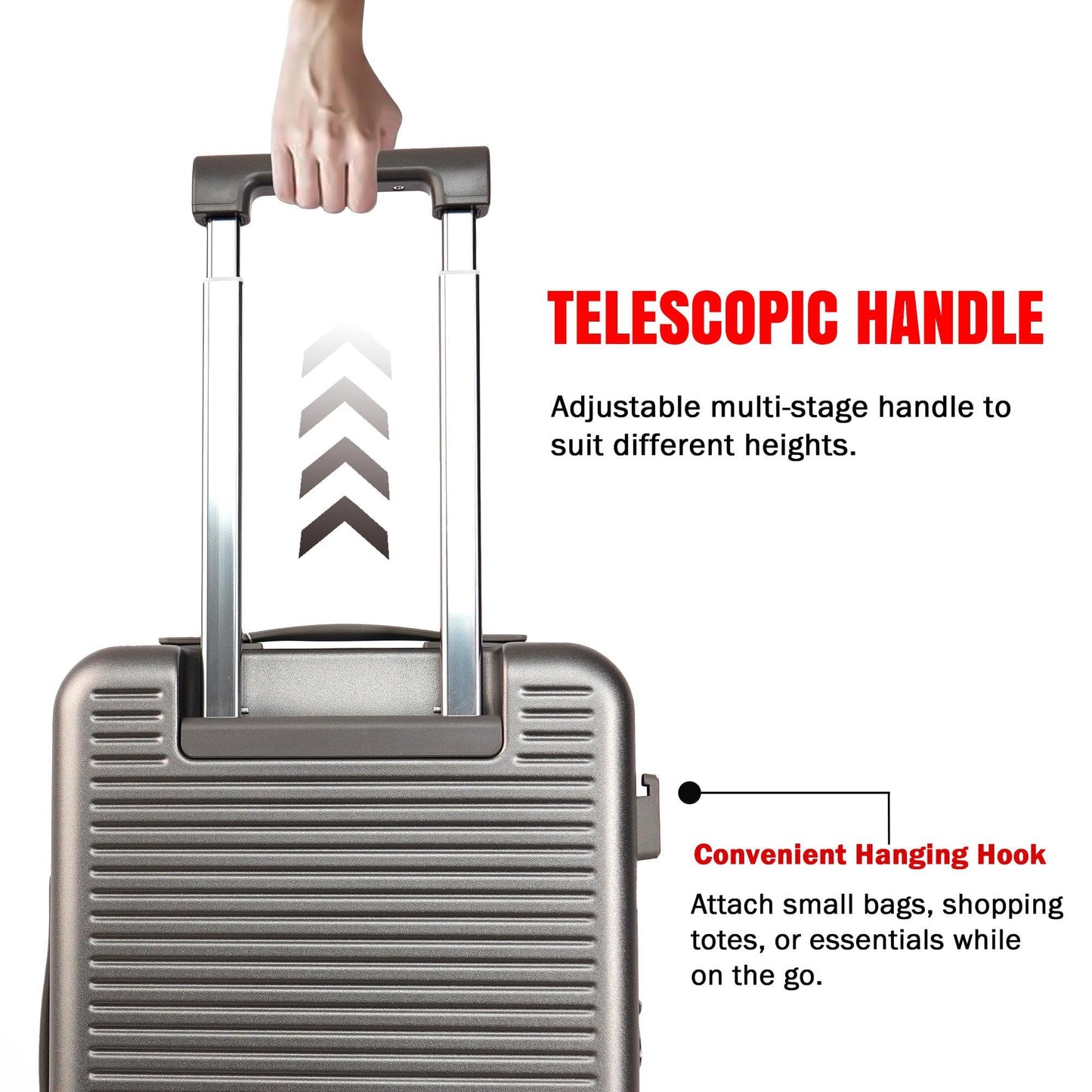 Velvair Luggage: Travel Made Stylish and Effortless 20" BLACK