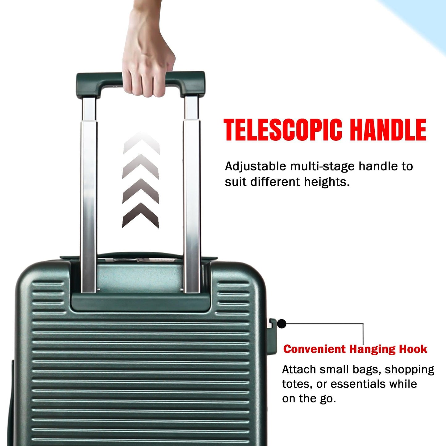 Velvair Luggage: Travel Made Stylish and Effortless 20" BLACK