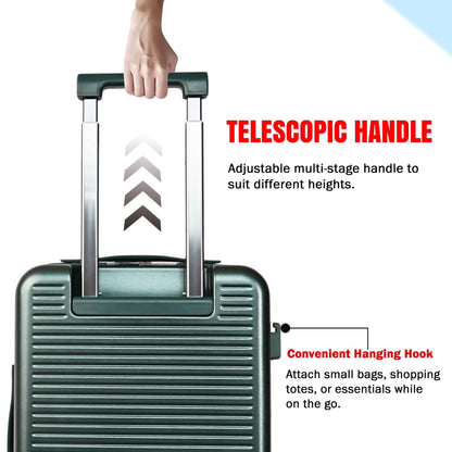 Velvair Luggage: Travel Made Stylish and Effortless 20" BLACK