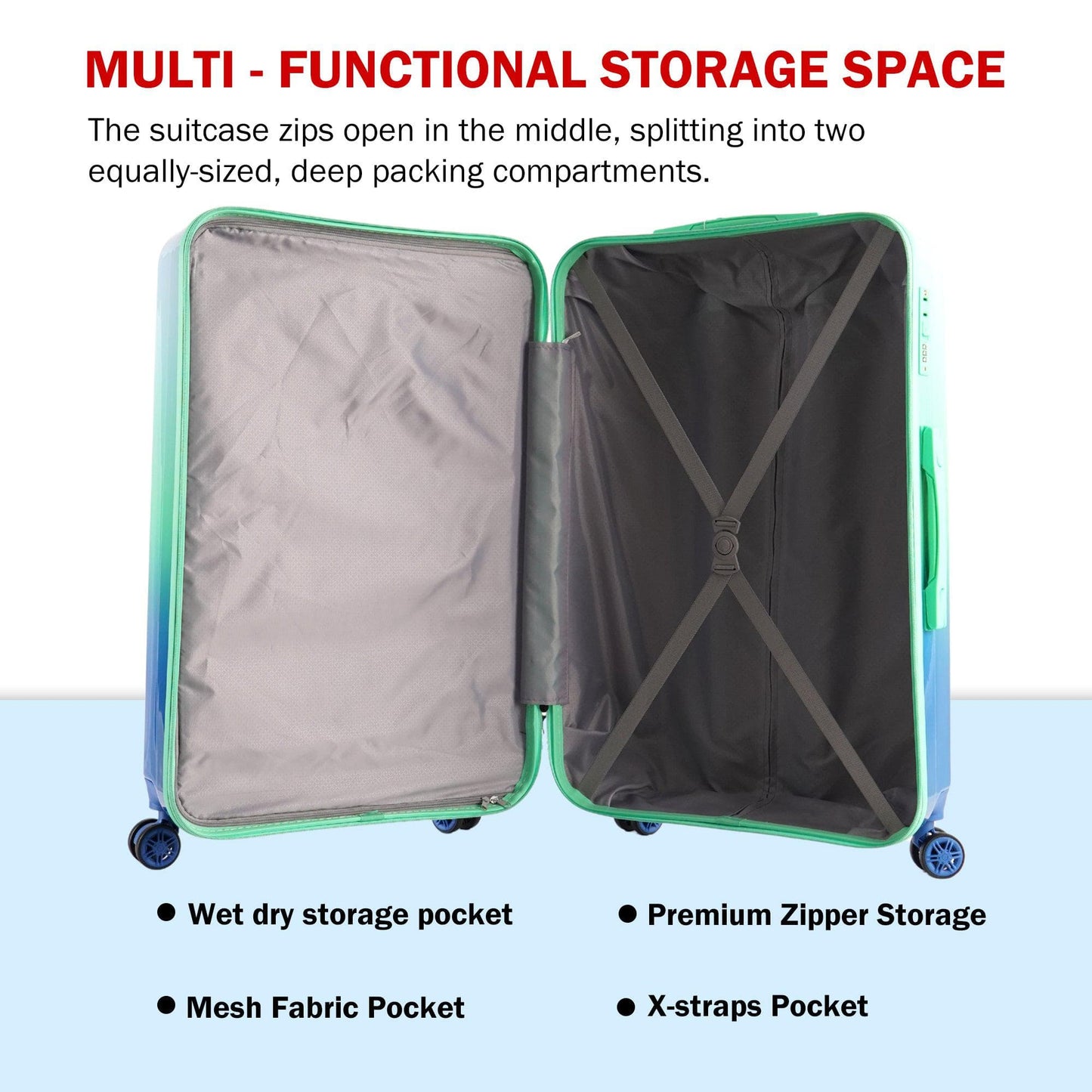 Velvair Luggage — Travel Made Stylish & Effortless  3-Piece Set: 20″ + 24″ + 28″