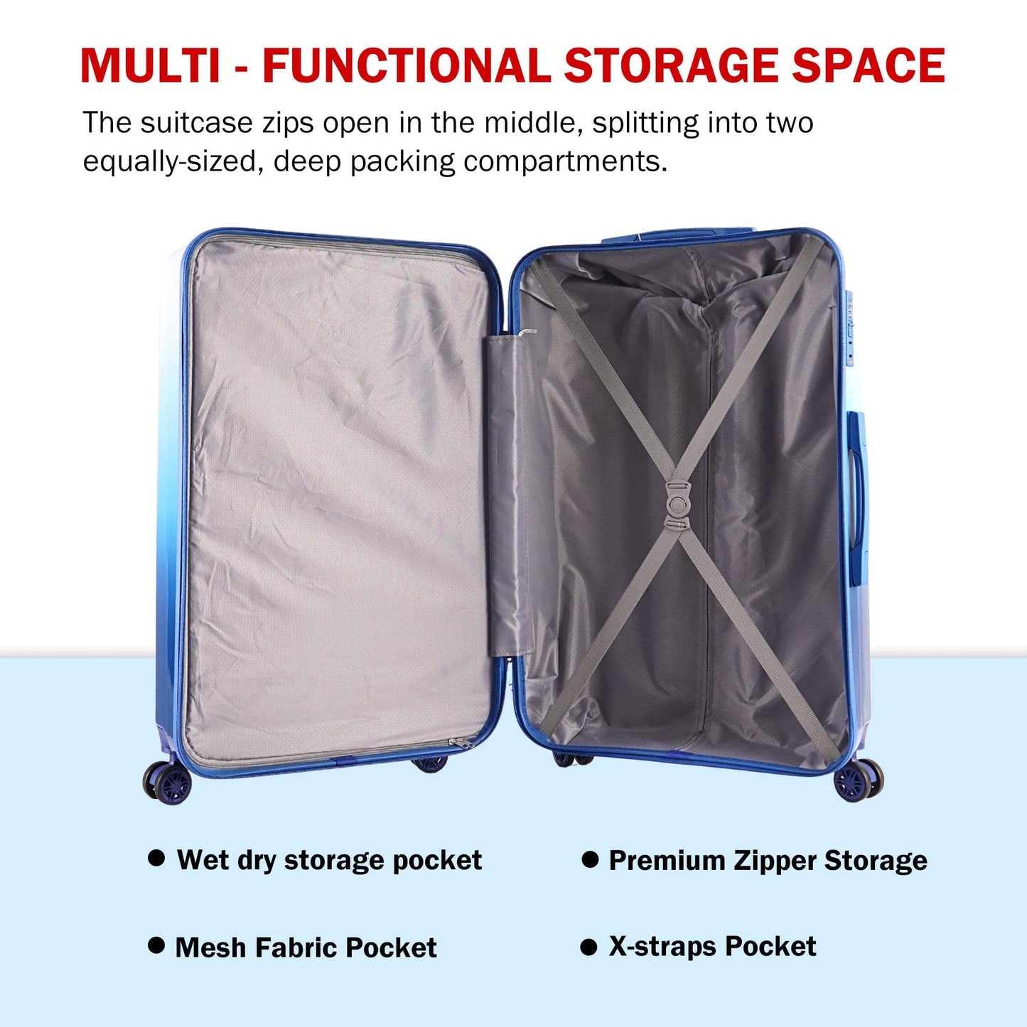 Velvair Luggage — Travel Made Stylish & Effortless  3-Piece Set: 20″ + 24″ + 28″