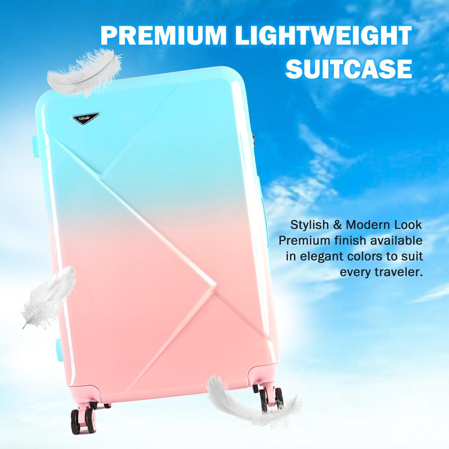 Velvair Luggage — Travel Made Stylish & Effortless  3-Piece Set: 20″ + 24″ + 28″