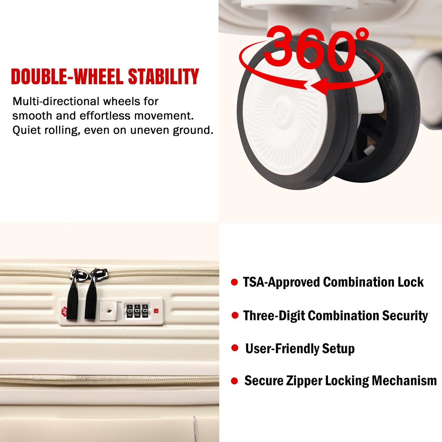 Velvair Luggage: Travel Made Stylish and Effortless 20" BLACK