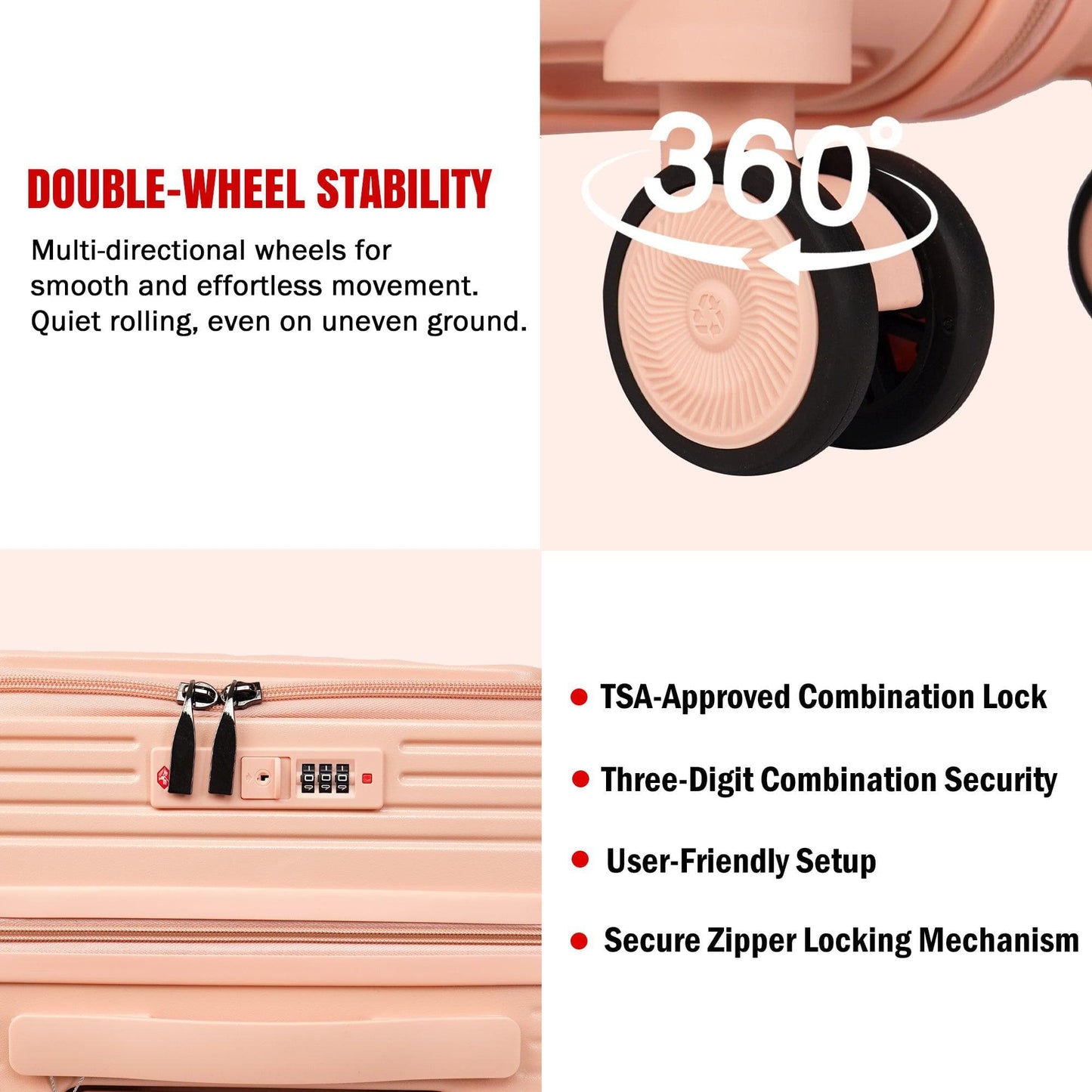 Velvair Luggage: Travel Made Stylish and Effortless 20" BLACK