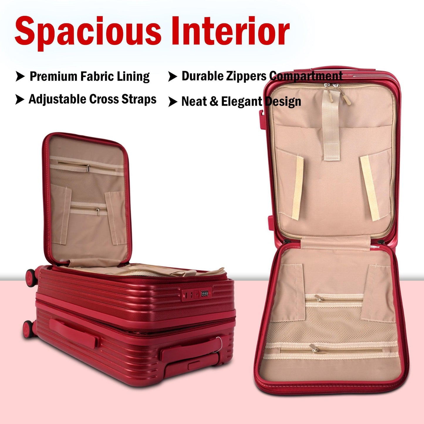 Velvair Luggage: Travel Made Stylish and Effortless 20" BLACK