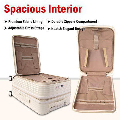 Velvair Luggage: Travel Made Stylish and Effortless 20" BLACK