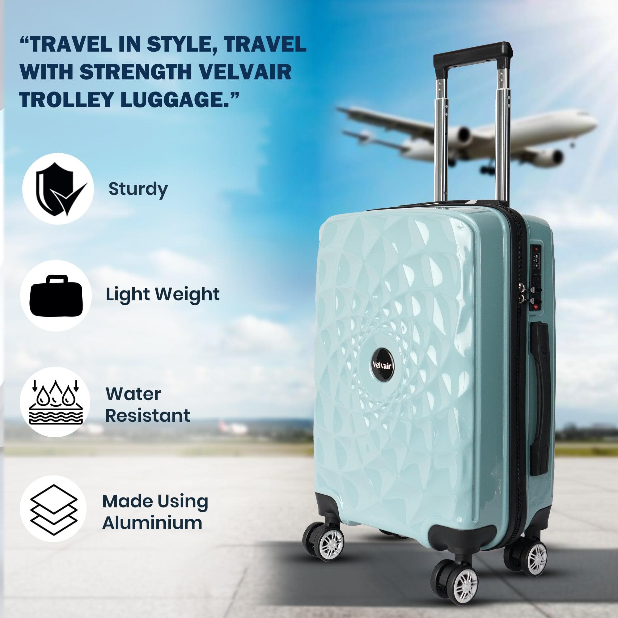 Velvair Luggage – Travel Made Stylish and Effortless, 20″ Black