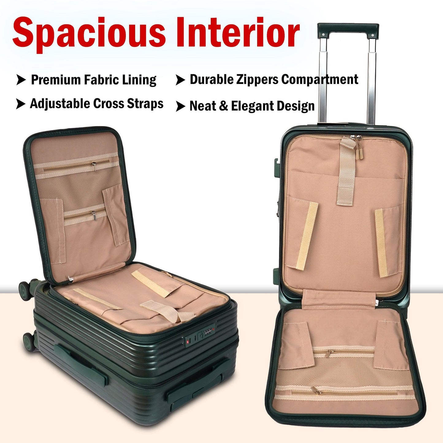 Velvair Luggage: Travel Made Stylish and Effortless 20" BLACK