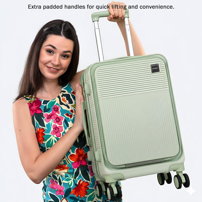 Velvair Luggage: Travel Made Stylish and Effortless 20" BLACK