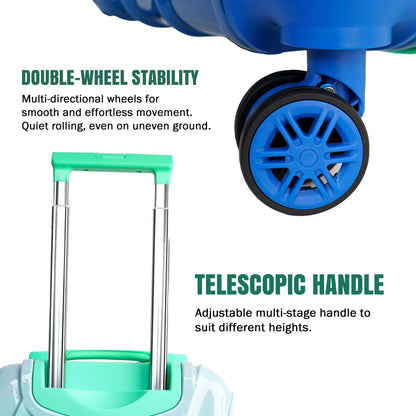 Premium 20” Hard Shell Luggage – Elegant Gold Trolley Bag