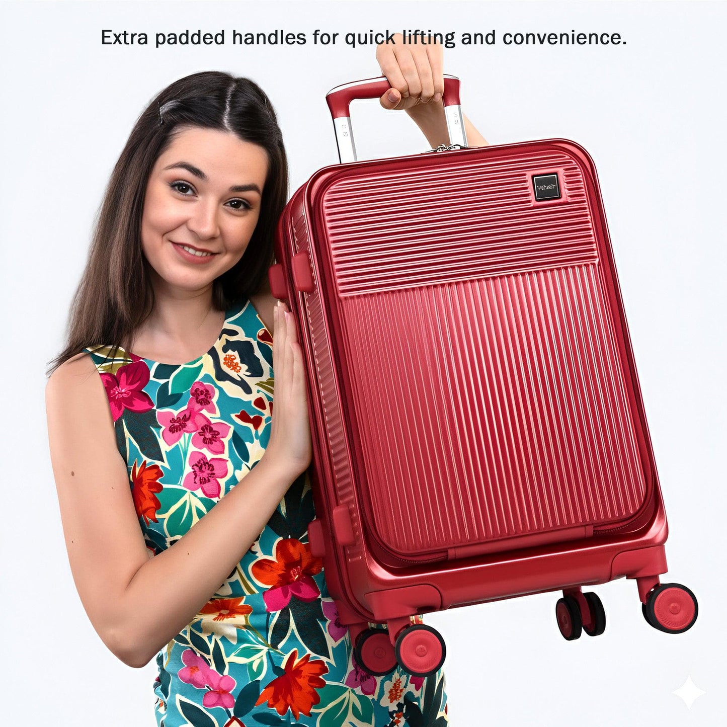 Velvair Luggage: Travel Made Stylish and Effortless 20" BLACK