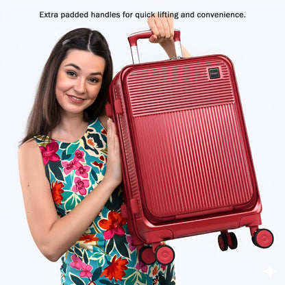 Velvair Luggage: Travel Made Stylish and Effortless 20" BLACK