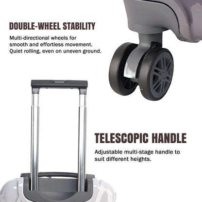 Premium 20” Hard Shell Luggage – Elegant Gold Trolley Bag