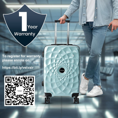 Premium Hard Shell Luggage Set of 3 (20” + 24” + 28”) – Stylish Black Trolley Bag Combo