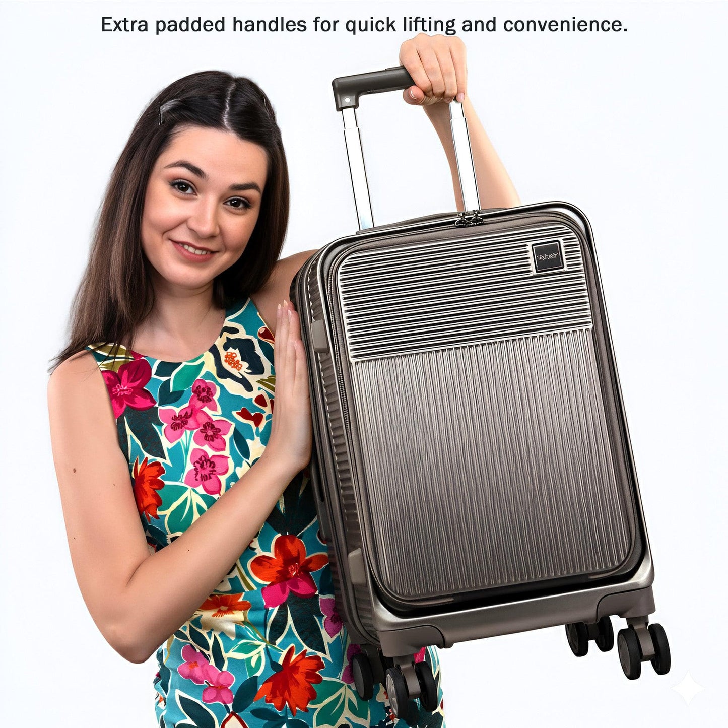 Velvair Luggage: Travel Made Stylish and Effortless 20" BLACK