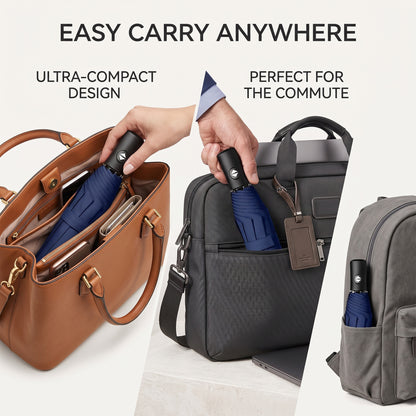 PrimePick 3-Fold Compact Travel Umbrella