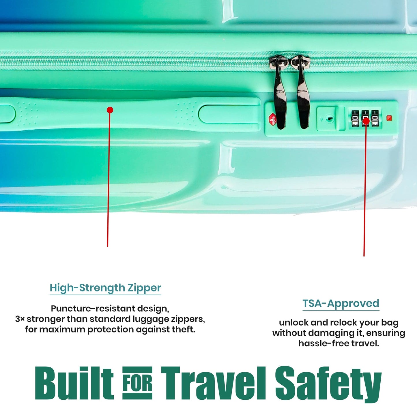 Premium 20” Hard Shell Luggage – Elegant Gold Trolley Bag