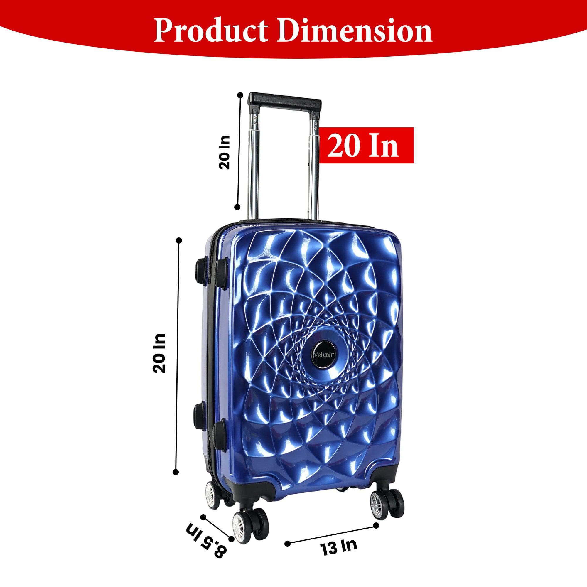 Velvair Luggage – Travel Made Stylish and Effortless, 20″ Black