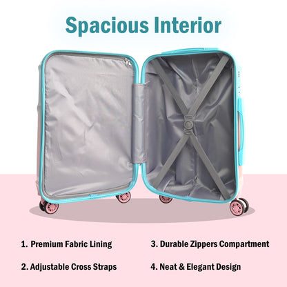 Premium 20” Hard Shell Luggage – Elegant Gold Trolley Bag